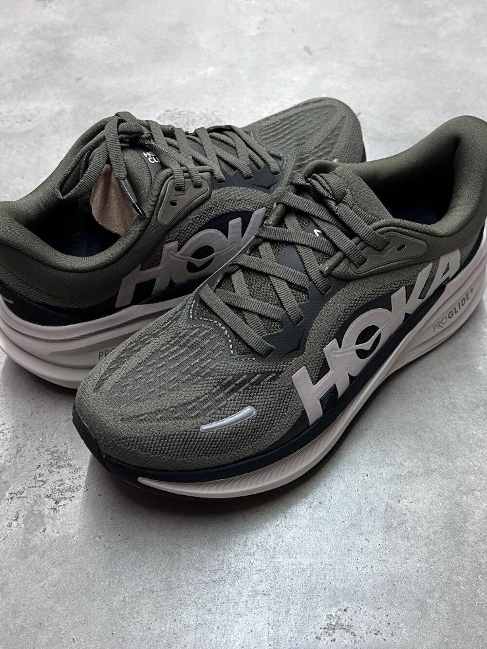 Hoka Clifton PRO Antique Olive Rock Grey Wmn's Running Shoes 1176530/AVRV - New